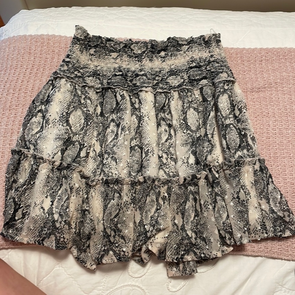 Small Altar’d State Snakeskin Mini Skirt